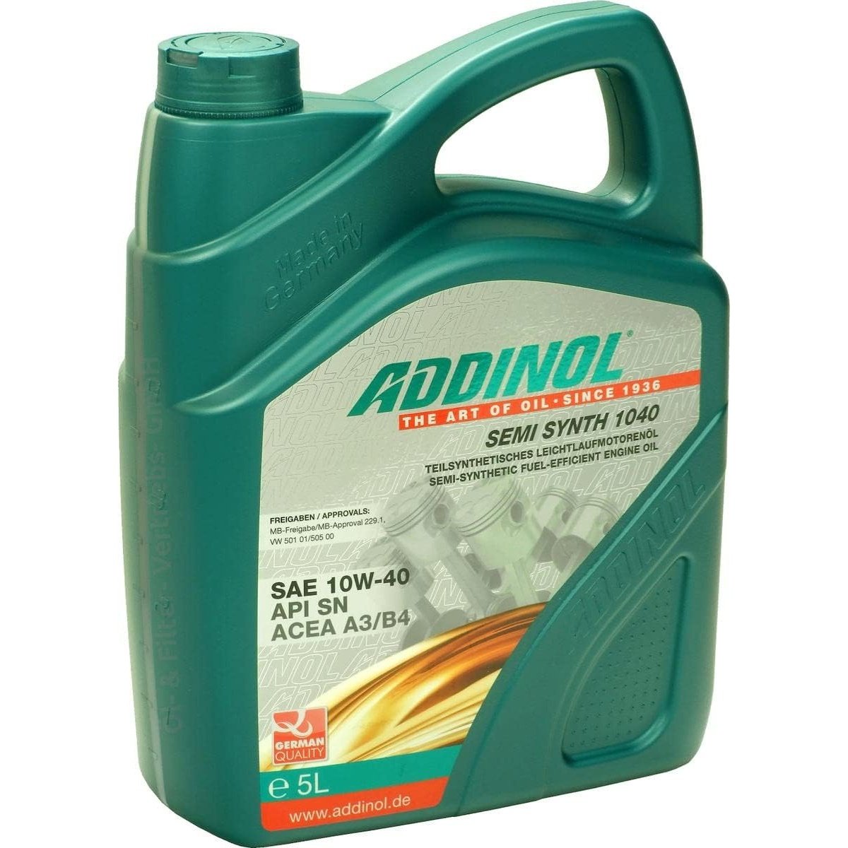 Addinol Semi Synthetic Engine Oil 5L - 10W-40