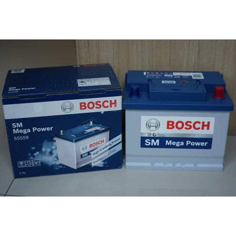 Bosch SM Mega Power Car Battery 55AH - 55559 Auto Supply Master