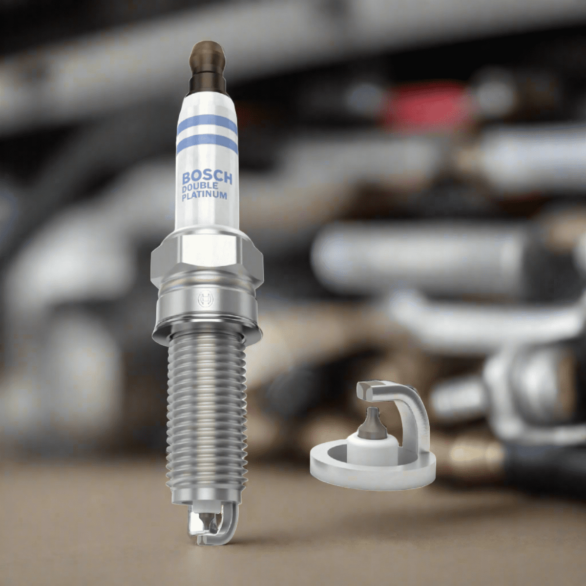 Bosch Single Double-Platinum Spark Plug - 8132 YR6NPP332 0242140512 Auto Supply Master