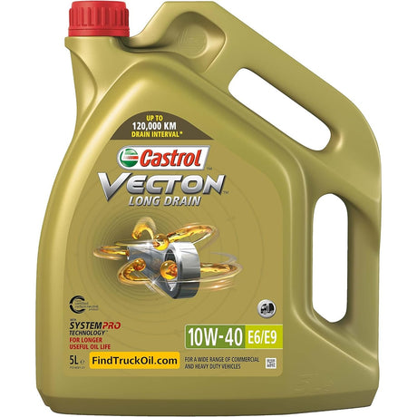 Castrol Vecton Long Drain Diesel Engine Oil 5L - 10W-40 E9 Auto Supply Master