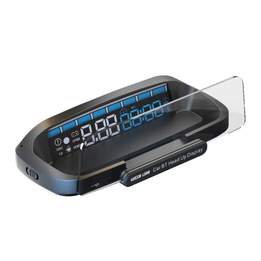 Green Lion Bluetooth Car Head Up Display with FM Transmitter - GNCBTHDPLYBK Auto Supply Master