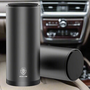 Green Lion Car Trash Can 500ml - Black & Grey Auto Supply Master