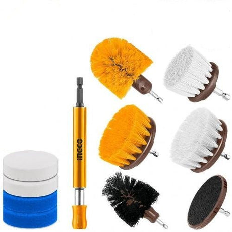 Ingco 11-Pieces Cleaning Brush Set - WCB1101 Auto Supply Master