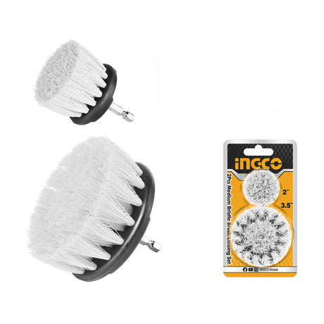 Ingco 2-Pieces Soft Bristle Brush Set - WCBS3235 Auto Supply Master