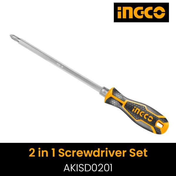 Ingco 2-in-1 Screwdriver Set - AKISD0201 Auto Supply Master