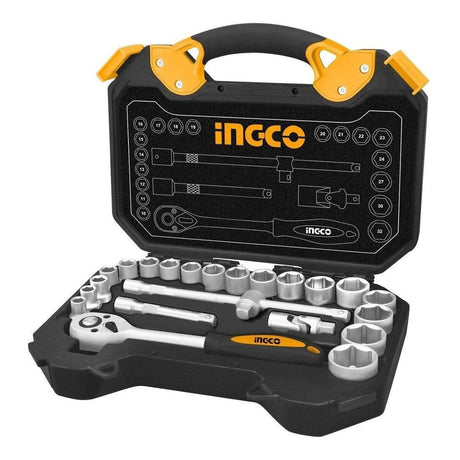Ingco 25 Pieces 1/2" Socket Set - HKTS12251 Auto Supply Master