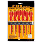 Ingco 6 PCS Insulated Screwdriver Set - HKISD0608 Auto Supply Master