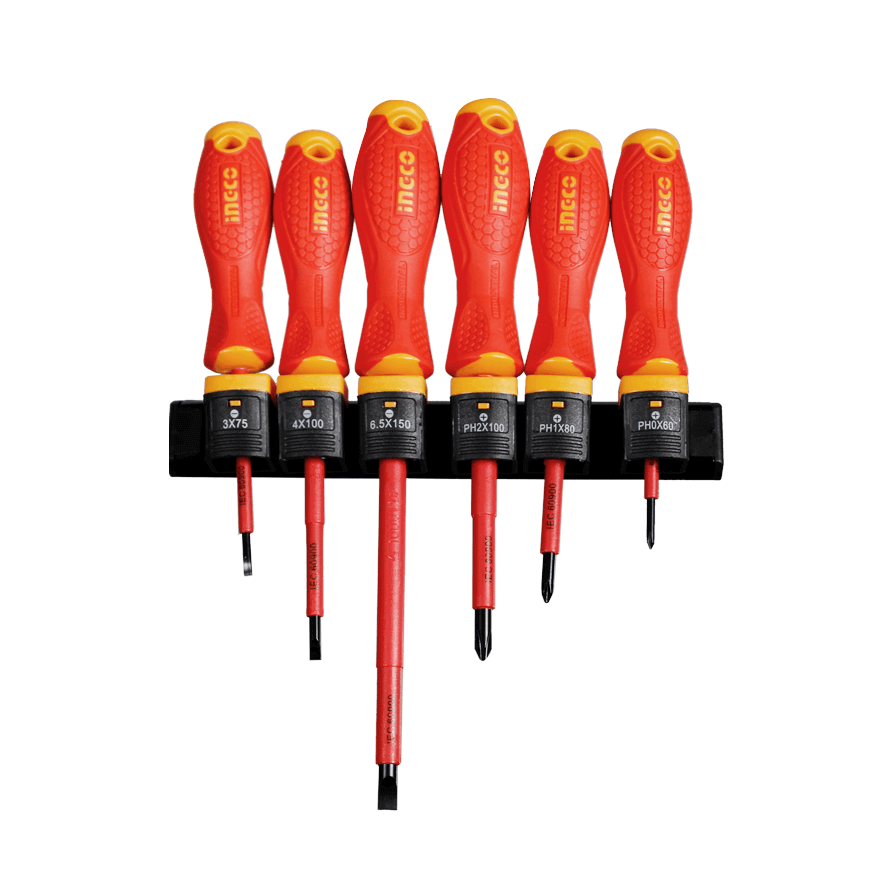 Ingco 6 PCS Insulated Screwdriver Set - HKISD0608 Auto Supply Master