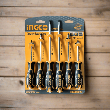 Ingco 6 Pieces Screwdriver Set - HKSD0628 Auto Supply Master