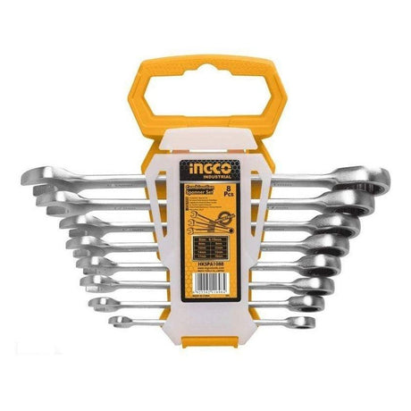Ingco 8 Pieces Combination Spanner Set 6-19mm - HKSPA1088 Auto Supply Master