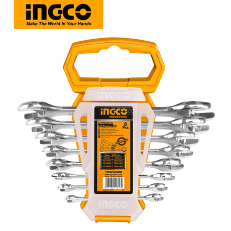 Ingco 8 Pieces Insulated Open End Spanner Set - HKSPA2088 Auto Supply Master