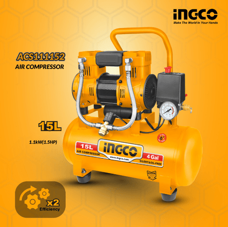 Ingco Air Compressor 1.5HP 24L - ACS111242 Auto Supply Master