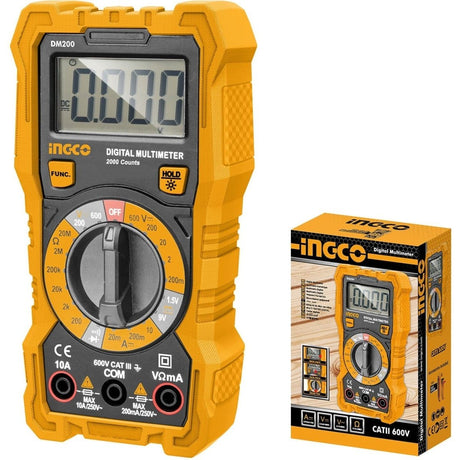 Ingco Digital Electric Multimeter 600 Volts - DM2002 Auto Supply Master