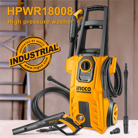 Ingco High Pressure Washer 1800W 150Bar - HPWR18008 Auto Supply Master