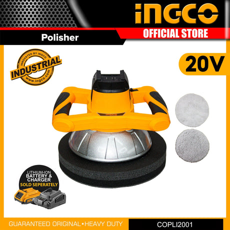 Ingco Lithium-Ion Cordless Polisher 20V 2.0Ah - COPLI2001 Auto Supply Master