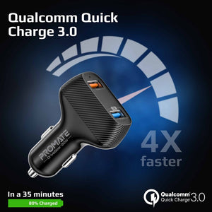 Promate 30W Ultra-fast Car Charger with Quick Charge 3.0 - DriveGear-30W Auto Supply Master