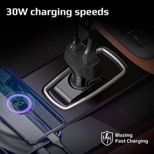 Promate 30W Ultra-fast Car Charger with Quick Charge 3.0 - DriveGear-30W Auto Supply Master