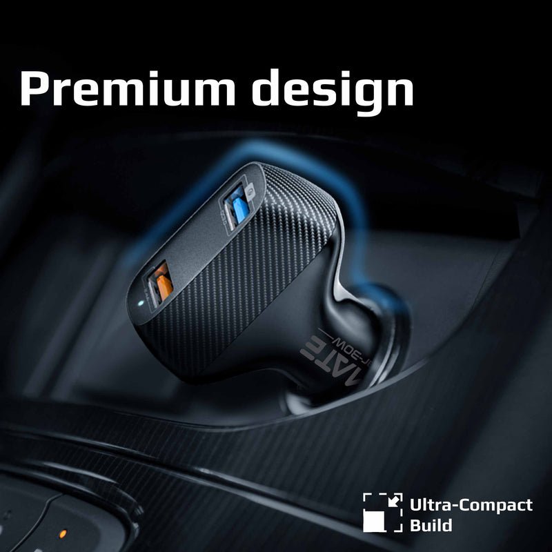 Promate 30W Ultra-fast Car Charger with Quick Charge 3.0 - DriveGear-30W Auto Supply Master