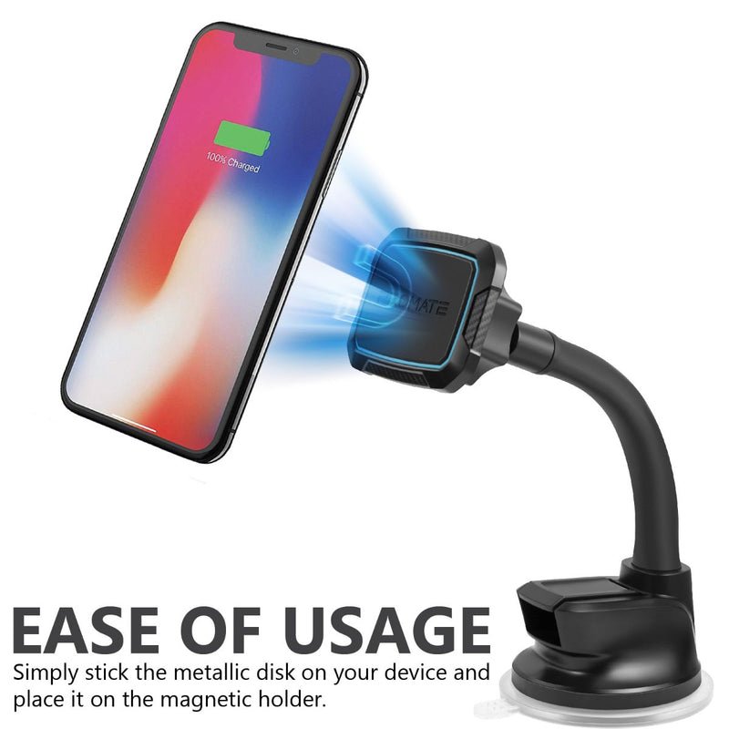 Promate 360° Cradleless Magnetic Car Phone Mount with Flexible Gooseneck - MagMount-6 Auto Supply Master