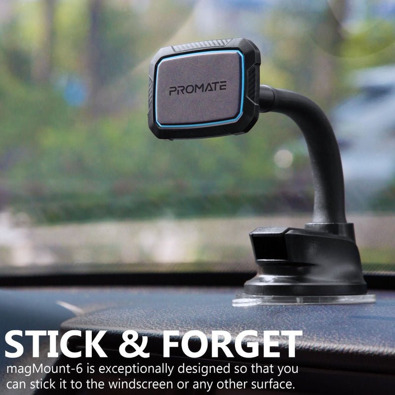 Promate 360° Cradleless Magnetic Car Phone Mount with Flexible Gooseneck - MagMount-6 Auto Supply Master