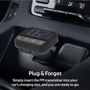 Promate In-Car FM Transmitter with Dual USB Ports - EzFM-2 Auto Supply Master