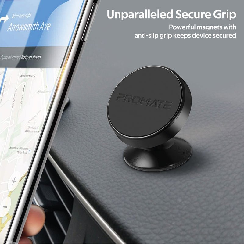 Promate Multi-Angle 360 Degree Metallic Magnetic Car Phone Mount - Magnetto-2 Auto Supply Master