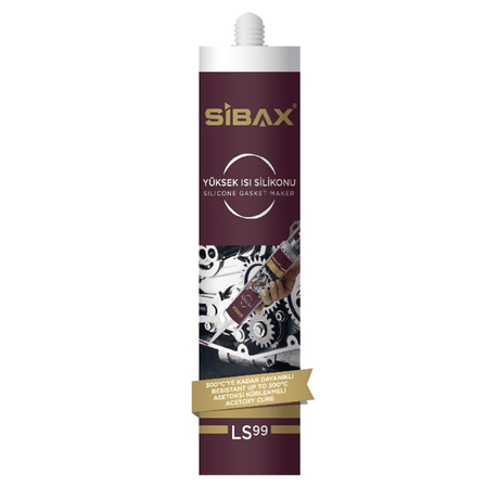 Sibax Red Acetoxy Gasket Maker Silicone Sealant 280ml - LS99 Auto Supply Master
