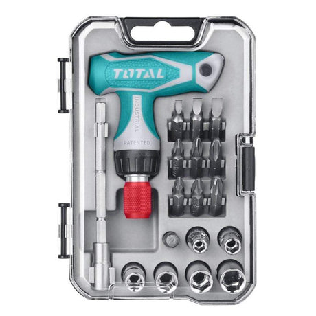 Total 18 Pieces T-handle Wrench Screwdriver Set - TACSD30186 Auto Supply Master
