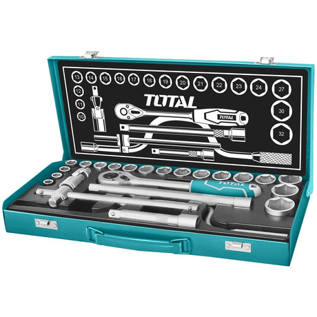 Total 24 Pieces 1/2" Socket Set - THT141253 Auto Supply Master