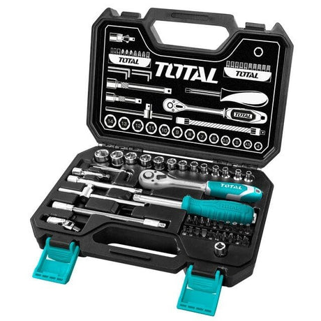 Total 45 Pieces 1/4" Socket Set - THT141451 Auto Supply Master