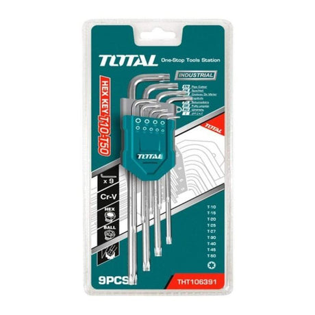 Total 9 Pieces Torx Key Set - THT106392 Auto Supply Master