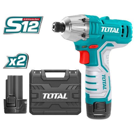 Total Lithium-Ion Impact Driver with Two 12V Batteries - TIRLI1201 Auto Supply Master
