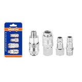 Wadfow 4 Pieces 1/4″ Air Quick Coupling & Plug Set - WQP4670 Auto Supply Master