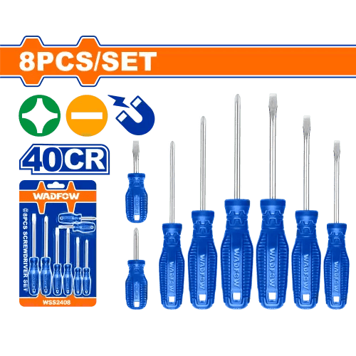 Wadfow 8 Pieces Screwdriver Set - WSS2408 Auto Supply Master