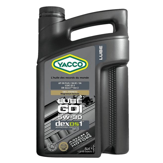 Yacco 100% Synthetic Oil for Gasoline Engines 1L/4L/5L - GDI SAE 5W30 Auto Supply Master