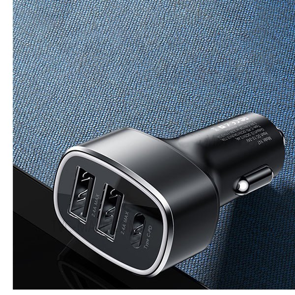 Yesido Fast Charging Car Charger 49W with 3 Ports - Y47 Auto Supply Master