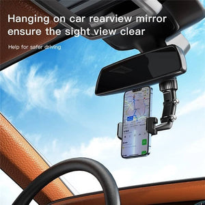 Yesido Universal Car Rear View Mirror Adjustable Phone Mount Holder - C192 Auto Supply Master