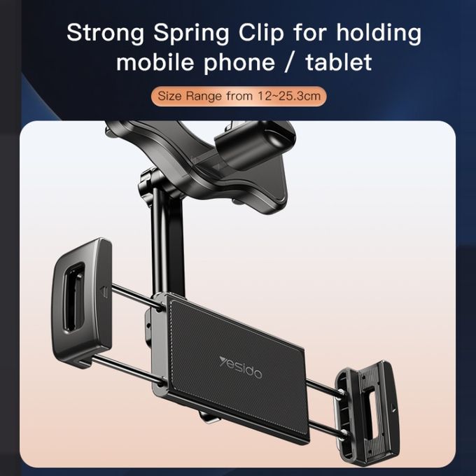 Yesido Universal Car Rear View Mirror Adjustable Phone & Tablet Mount Holder - C196 Auto Supply Master